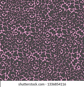 Vector leopard texture. Jaguar skin pattern. Colored big wild cat skin background. Puma fur trendy pattern. Cartoon exotic panther lady spots .