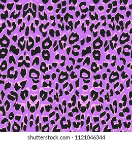 Vector leopard,gepard  pink  texture. Seamless pattern