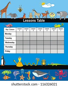 Vector - Lessons Table
