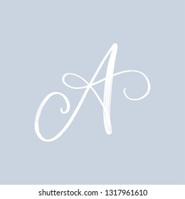 VECTOR LETTER A. HAND LETTERING. LOGO LETTER A