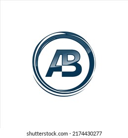 Vector letter AB future tecnology logo. Vector illustration EPS.8 EPS.10