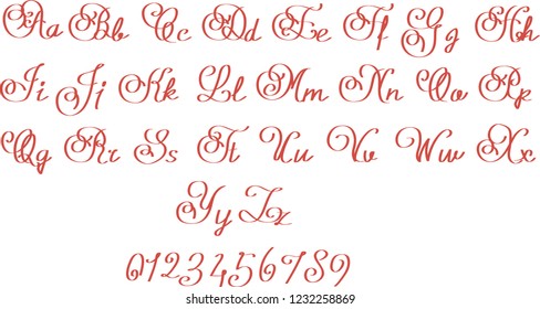 Vector Letter Alphabet.  