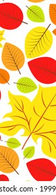 Vector letter I from autumn leaves. Illustration on the subject of the alphabet.
