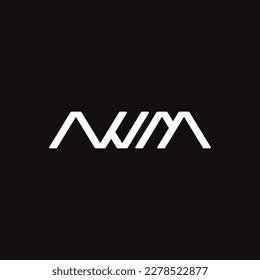 Vector letter AWM logo design concept logo