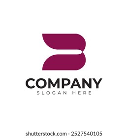 Vector Letra B Logotipo Plantilla Premium
