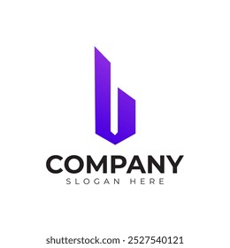 Vector Letra B Logotipo Plantilla Premium