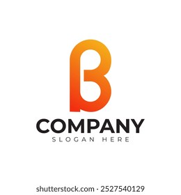 Vector Letra B Logotipo Plantilla Premium