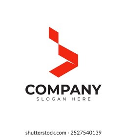 Vector Letra B Logotipo Plantilla Premium