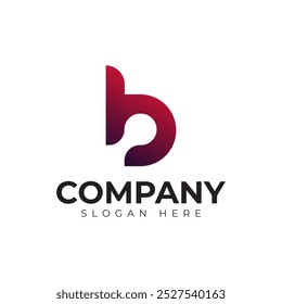 Vector Letra B Logotipo Plantilla Premium