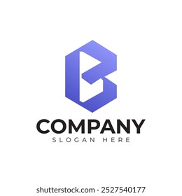 Vector Letra B Logotipo Plantilla Premium
