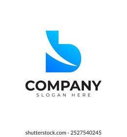Vector Letra B Logotipo Plantilla Premium