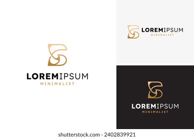 Vector letter B S G or BS monogram logo design, Beauty logo design template