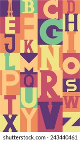 Vector letter background