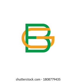 vector of letter bg linked colorful design best for template decoration