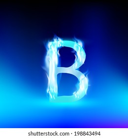 Blue Fire Alphabet High Res Stock Images Shutterstock