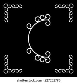 Vector letter C of the alphabet! For use in web, logo, greeting cards and more