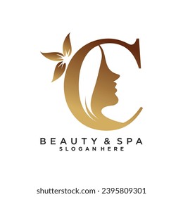 Vector letter c design with creative unique element idea concept and icon
