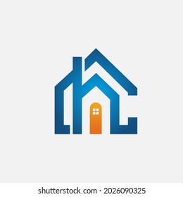 Vector Letter C H House Logo