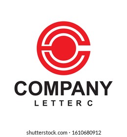 vector Letter c line logo design. Linear creative monochrome monogram symbol. Universal elegant vector sign design. Premium business logotype. Graphic alphabet symbol for corporate business identity
