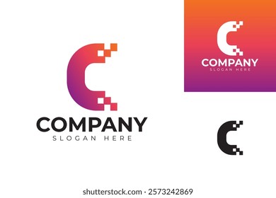 vector letter c logo premium template