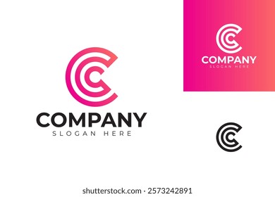 vector letter c logo premium template