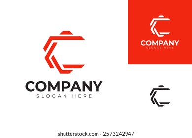 vector letter c logo premium template