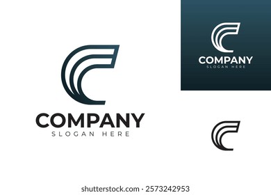 vector letter c logo premium template