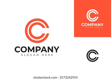 vector letter c logo premium template