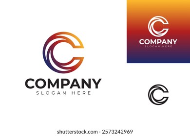 vector letter c logo premium template