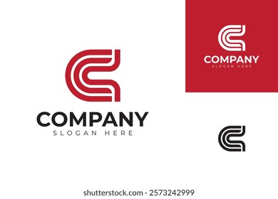 vector letter c logo premium template