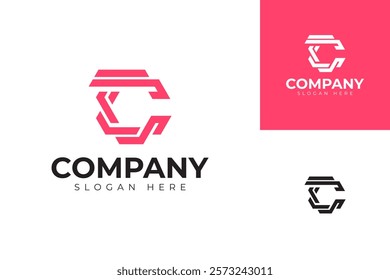 vector letter c logo premium template