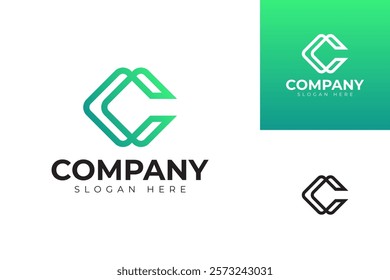 vector letter c logo premium template