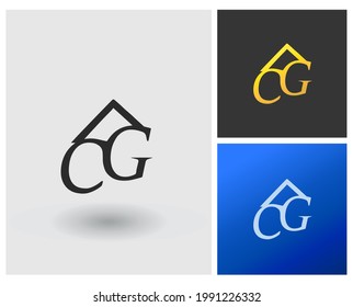 Vector Letter CG Home Real Estate Logo