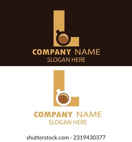 Vector letter coffee cup logo design template inspiration vector illustrationa