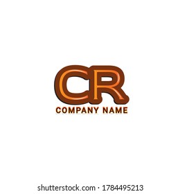 Letra vectorial CR monograma de arte minimalista mayúscula. Vector de creativo Maze lineal para Título, Cabecera, Letras, Logotipo. Estilo de arte en línea 3D sobre fondo blanco. Diseño moderno.