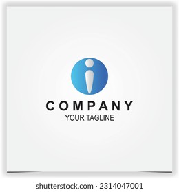 Vector letter i creative circular modern technological business logo premium elegant template vector eps 10