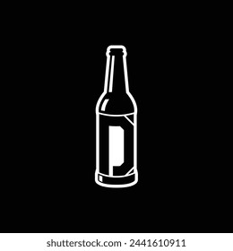 Vector letter D bottle logo design template inspiration, vector illustration.
