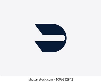 Vector letter D logo design template. Alphabet label for branding and identity. Lettering emblem sign isolated on background. ABC typeface character symbol illustration