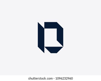 Vector letter D logo design template. Alphabet label for branding and identity. Lettering emblem sign isolated on background. ABC typeface character symbol illustration