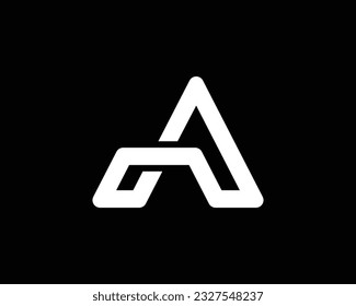 vector letter da minimalist logo template design