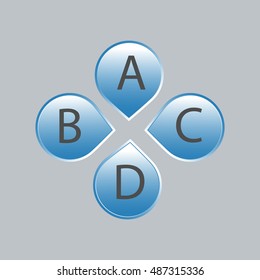 vector letter design  background, vector illustration
