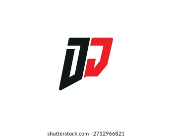 Vector Letter DJ monogram logo design JD vector logo designs, DJ logo