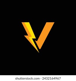 Vector letter e bolt logo design template inspiration, vector illustration.