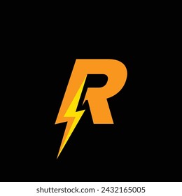 Vector letter e bolt logo design template inspiration, vector illustration.