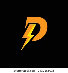 Vector letter e bolt logo design template inspiration, vector illustration.