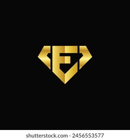 Vector letter E diamond logo design template inspiration, vector illustration.