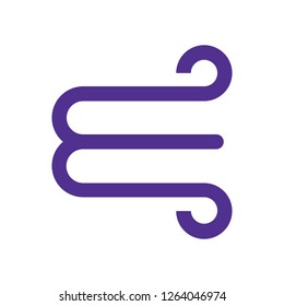 vector of letter E icon