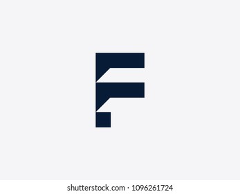 Vector letter F logo design template. Alphabet label for branding and identity. Lettering emblem sign isolated on background. ABC typeface character symbol illustration