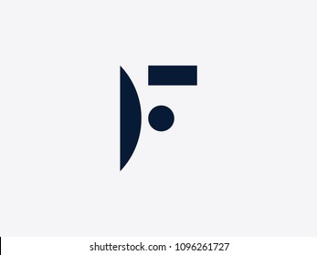 Vector letter F logo design template. Alphabet label for branding and identity. Lettering emblem sign isolated on background. ABC typeface character symbol illustration
