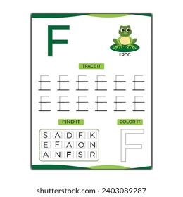  letra vectorial de la plantilla de hoja de cálculo con rana